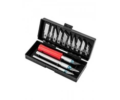 Peilių komplektas TOP TOOLS 16 vnt. (keičiamos geležtės)