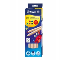 Pelikan spalvoti trikampiai pieštukai, 6 sp.
