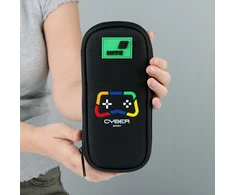 Penalas rozkładany dla chłopców saszetka szkolny juoda Game Cyber Kite