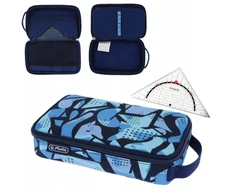 Penalas su dangčiu Herlitz CamoBlue
