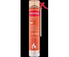 PENOSIL Fire Rated Foam B1 296 priešgaisrinės šiaudelinės sandarinimo putos 750 ml