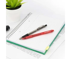 Pentel Bk417 Wow automatinis rašiklis, 0.7mm, mėlynas, 10 vnt.