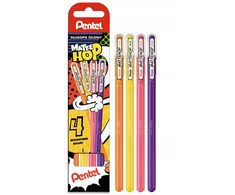 Pentel Mattehop geliniai rašikliai, 1.0mm, 4 spalvų rinkinys