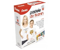Pentel Pasteliniai Kreideliai Tekstilei - Sukurkite Unikalius Dizainus