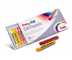 Pentel PHN aliejinės pastelės, 16 spalvų mišinys