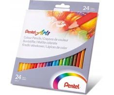 Pentel spalvoti pieštukai 24 spalvos