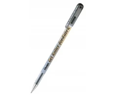 Pentel tekstilės kreidelės 7 spalvos + juodas gelinis rašiklis