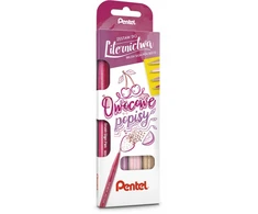 Pentel "vaisiškos išdaigos" kaligrafijos markerių rinkinys