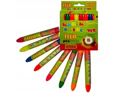 Penword Fluo Jumbo kreidelės, 8 spalvos