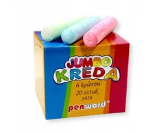 Penword JUMBO Thick Sidewalk Chalk 20 vnt. Kartono pakuotė vaikams