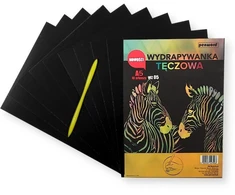 Penword nauja vaivorykštės braižymo knyga A5 a'10 daugiaspalvė + rašiklis | WZ-05