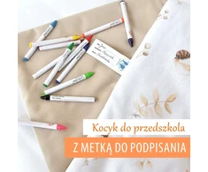 Pepi Kocyk do przedszkola su metką do podpisania 100×135 su wypełnieniem