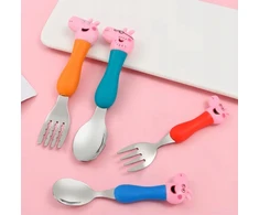 PEPPA PIG SLODŽIŲ RINKINYS 4 Vnt. ŠAKUTĖS ŠAKUTĖS VAIKAMS animacinis filmas