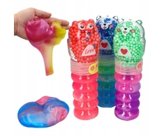 Perfect DIDELĖ MAGIC SLIME DVIGUBA KATINĖ SU RUTULIAIS JUTIKLIO MASĖS GLUT SPALVA