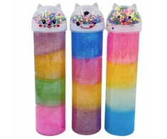 Perfect DIDELIS MAGIC SLIME KATINAS SU KAMULIAIS, TRAUKIAMIS JUTIKLIO MASĖS GLUT SPALVA