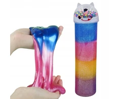 Perfect DIDELIS MAGIC SLIME KATINAS SU KAMULIAIS, TRAUKIAMIS JUTIKLIO MASĖS GLUT SPALVA