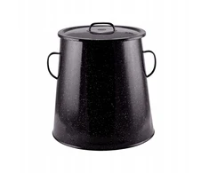 Perfect Home Emaliuotas puodas 30L 30cm juodas 54258