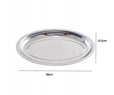 Perfectlife METALINIS PLOKŠTĖS, OVALUS PADAŽAS 30x17,5cm 134429
