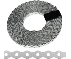 DMX Perforuota montavimo juosta, 12x0,7mm, ilgis 10m.