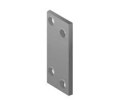Perforuota plokštelė Arras 60x25x2mm pilka