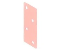 Perforuota plokštelė Arras 60x25x2mm rožini