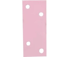 Perforuota plokštelė Arras 60x25x2mm rožini