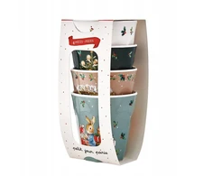 PETIT JOUR PARIS Puodelis 220 ml x 4 RINKINYS Peter Rabbit Christmas