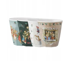 PETIT JOUR PARIS Puodelis 220 ml x 4 RINKINYS Peter Rabbit Christmas