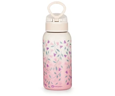 PETITE&amp;MARS Nerūdijančio plieno termo buteliukas su šiaudeliu, 500 ml