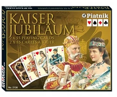 PIATNIK KAISER žaidimo kortos – prabangios imperijos, 2 kaladžių rinkinys