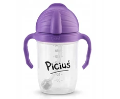Piciuś Sippy buteliukas vaikams su pasvertu šiaudeliu 240 ml 6m+ PLUM
