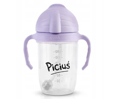 Piciuś Sippy buteliukas vaikams su pasvertu šiaudeliu 240 ml 6m+ LEVENDER