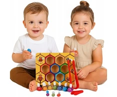 Picollo ARKADINIS ŽAIDIMAS DARBINIS BIČIŲ korinis MEDINIS MONTESSORI