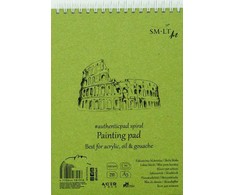 Smiltainis Bloknotas eskizams akrile ir aliejiniais dažais Authentic SMLT Art. A5, 20 lapų (290gsm) su spirale
