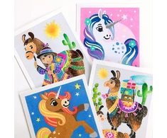 Piešimo smėliu vaikams kūrybinis rinkinys Unicorns 4+ Sentosphere
