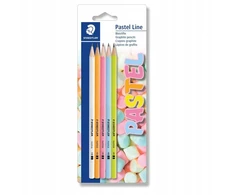 Pieštukas Hb Staedtler Norica Pastel Line, 5 vnt. pakuotėje