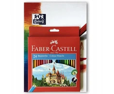 Pieštukų kreidelės 24 COL FABER-CASTELL OXFORD BLOCK
