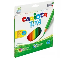 Pieštukų kreidelės, 24 spalvos, CARIOCA TITA