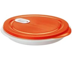 Pietų dėžutė Clever Rotho 260x260x48mm/1.2L balta/raudona