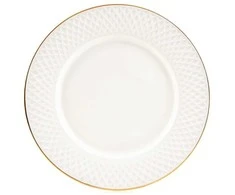 Pietų lėkštė E Clat Gold Quality Ceramics 27 cm balta