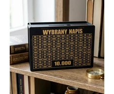 PIGGY BANK DARBO TIKSLAS 10 000 JUODOS DOVANOS PERSONALIZAVIMO TAUPYMAS