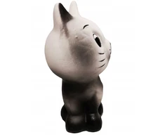 PIGGY BANK KITTEN KERAMINIS Juodas 16cm