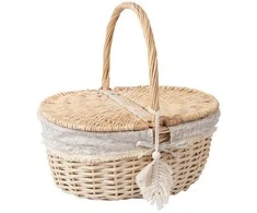 Home4You Pikniko krepšys WILLI TASSEL 40x32xH17/40cm