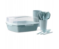 PIKNIKO RINKINYS, PLASTIKINĖ TURISTINĖ DĖŽĖ 6