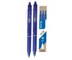 Pilot Pen 2x Pultas mėlyna DŁUGOPIS WYMAZYWALNY + 3 įdėklai 0,7