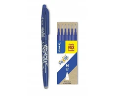 Pilot Pen Pilot Frixion Clicker 0,7 mėlynas rašiklis + 6 papildymai