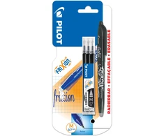 Pilot Pen Pilot Frixion juodas rašiklis 0.7mm + 3 papildymai