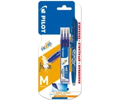 Pilot Pen Pilot Frixion mėlynas trintukas rašiklis + 3 papildymai