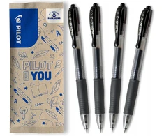 Pilot Pen Pilot G-2 07 geliniai rašikliai, juodi, 0,7 mm, 4 vnt.