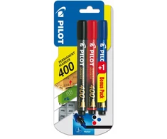 Pilot Pen Pilot Sca-400 permanentiniai markeriai, 3 vnt. (juodas, raudonas, mėlynas)